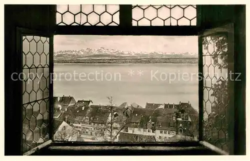 AK / Ansichtskarte Meersburg Bodensee Blick vom Droste Zimmer Kat. Meersburg