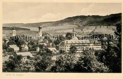 AK / Ansichtskarte Isny Allgaeu Teilansicht Kirchen Kat. Isny im Allgaeu