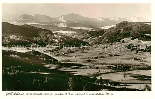 AK / Ansichtskarte Grossholzleute Panorama  Kat. Isny im Allgaeu