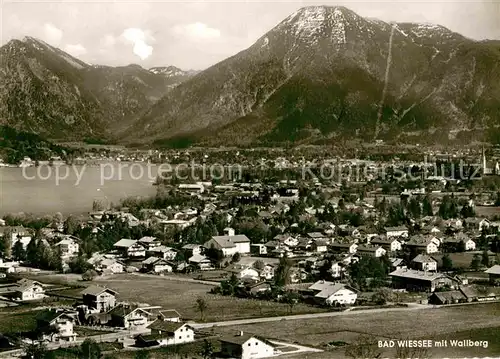 AK / Ansichtskarte Bad Wiessee Fliegeraufnahme mit Wallberg Kat. Bad Wiessee