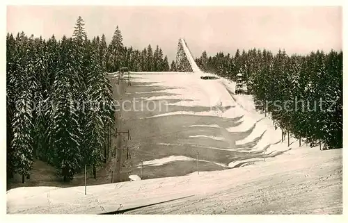 AK / Ansichtskarte Schoenwald Schwarzwald Sprungschanze Kat. Schoenwald im Schwarzwald