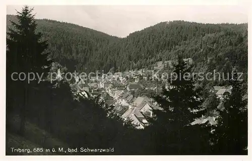 AK / Ansichtskarte Triberg Schwarzwald Panorama Kat. Triberg im Schwarzwald