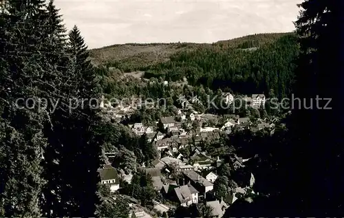 AK / Ansichtskarte Triberg Schwarzwald Ortsblick Kat. Triberg im Schwarzwald