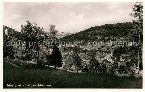 AK / Ansichtskarte Triberg Schwarzwald Panorama Kat. Triberg im Schwarzwald