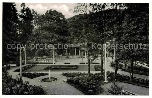 AK / Ansichtskarte Triberg Schwarzwald Burggarten Kat. Triberg im Schwarzwald