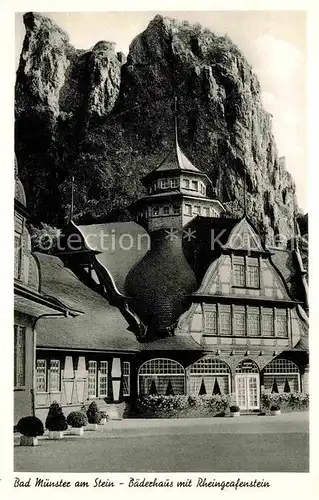 AK / Ansichtskarte Bad Muenster Stein Ebernburg Baederhaus Rheingrafenstein Kat. Bad Muenster am Stein Ebernburg