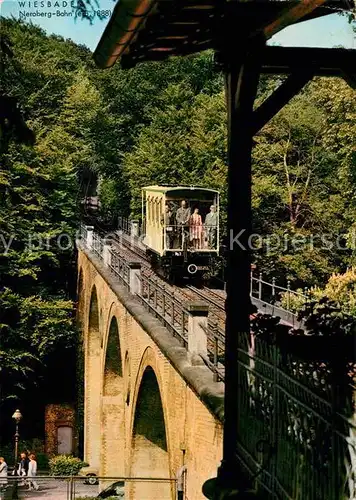 AK / Ansichtskarte Wiesbaden Zahnradbahn Kat. Wiesbaden