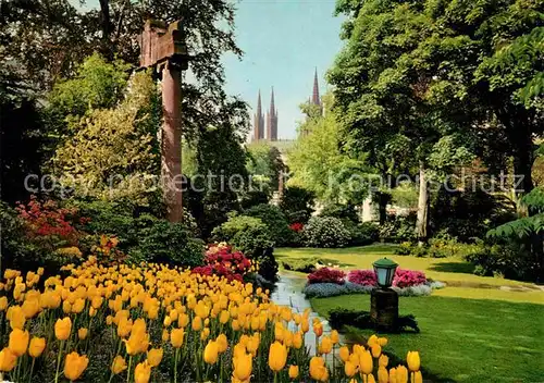 AK / Ansichtskarte Wiesbaden Kurpark Nizzaplaetzchen Kat. Wiesbaden