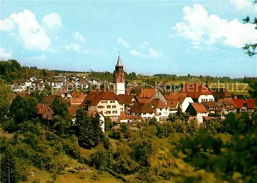 AK / Ansichtskarte Dornstetten Wuerttemberg Ortsansicht mit Kirche Luftkurort im Schwarzwald Kat. Dornstetten