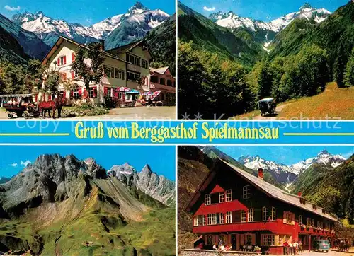 AK / Ansichtskarte Oberstdorf Beggasthof Spielmannsau Kat. Oberstdorf