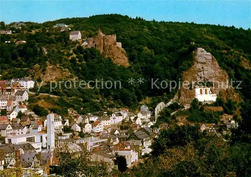 AK / Ansichtskarte Idar Oberstein Stadt der Edelsteine Felsenkirche Burgruine Kat. Idar Oberstein