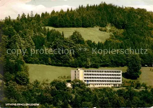 AK / Ansichtskarte Berneck Fichtelgebirge Siemens Erholungsheim Kneippheilbad Kat. Bad Berneck