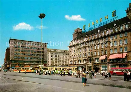 AK / Ansichtskarte Essen Ruhr Bahnhofsvorplatz mit Hotel Handelshof und Hauptpost Kat. Essen