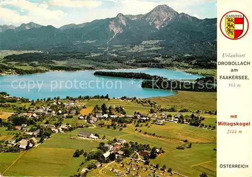 AK / Ansichtskarte Drobollach Faaker See Fliegeraufnahme