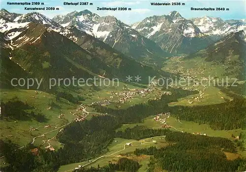 AK / Ansichtskarte Kleinwalsertal Riezlern Hirschegg Mittelberg Kat. Oesterreich