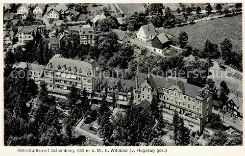 AK / Ansichtskarte Schoemberg Schwarzwald Fliegeraufnahme Kat. Schoemberg