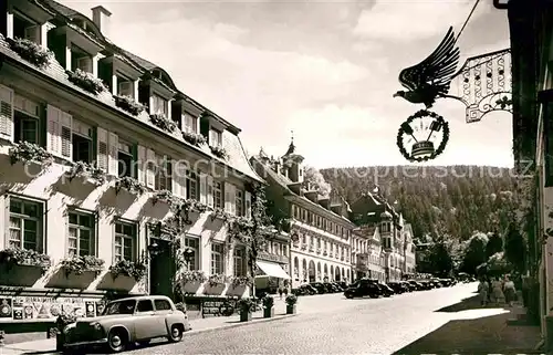 AK / Ansichtskarte Triberg Schwarzwald Hauptstrasse mit Marktplatz Kat. Triberg im Schwarzwald