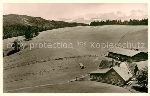 AK / Ansichtskarte Isny Allgaeu Schletteralpe am Schwarzen Grat Kat. Isny im Allgaeu