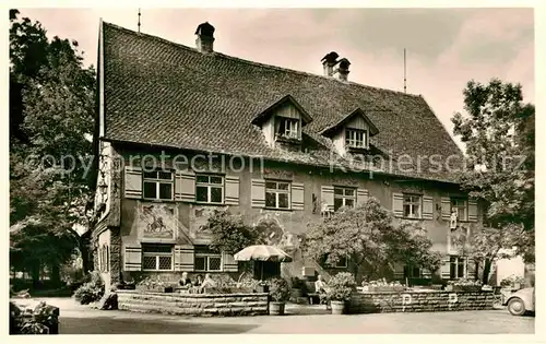 AK / Ansichtskarte Grossholzleute Gasthof Adler Pension Kat. Isny im Allgaeu