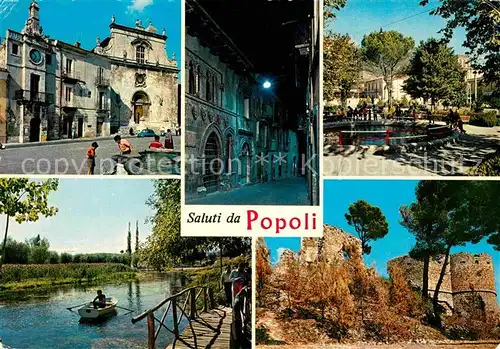 AK / Ansichtskarte Pescara Popoli Kirche Burg FlussBrunnen Kat. Pescara