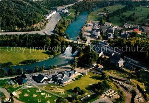 AK / Ansichtskarte Coo sur Ambleve Fliegeraufnahme mit Wasserfall