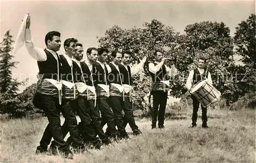 AK / Ansichtskarte Tanz Taenzer Danseurs Folkloriques Erzourom Tuerkei Trommel 