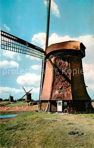 AK / Ansichtskarte Windmuehle Watermolen Holland  Kat. Gebaeude und Architektur