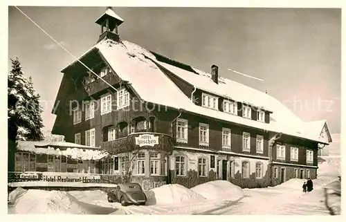 AK / Ansichtskarte Schoenwald Schwarzwald Hotel Hirschen Kat. Schoenwald im Schwarzwald