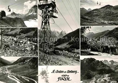 AK / Ansichtskarte St Anton Arlberg Seilbahn Panorama  Kat. St. Anton am Arlberg