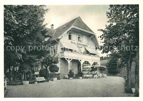 AK / Ansichtskarte Schoenwald Schwarzwald Hotel Sommerberg Kat. Schoenwald im Schwarzwald