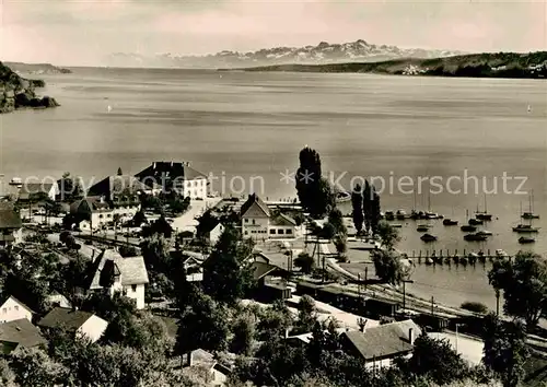 AK / Ansichtskarte Ludwigshafen Bodensee mit Saentisgruppe Kat. Bodman Ludwigshafen