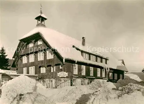 AK / Ansichtskarte Schoenwald Schwarzwald Hotel Hirschen Kat. Schoenwald im Schwarzwald