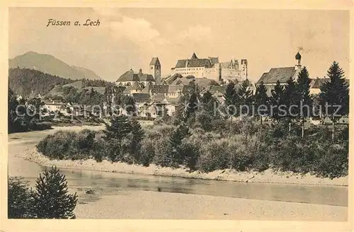 AK / Ansichtskarte Fuessen Allgaeu Panorama Kat. Fuessen