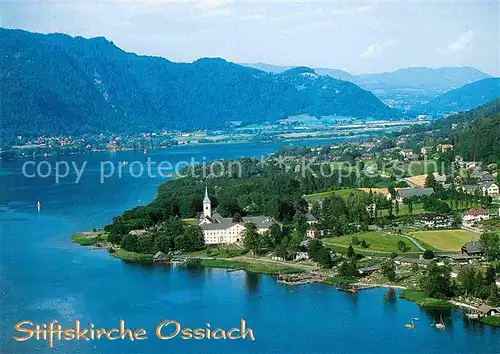 AK / Ansichtskarte Ossiach Fliegeraufnahme Stiftskirche  Kat. Ossiach