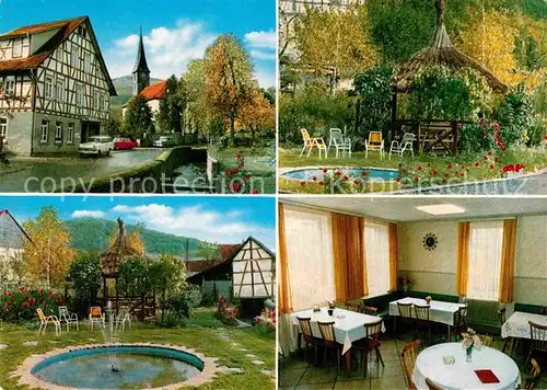 AK / Ansichtskarte Schlierbach Bergstrasse Gasthaus Pension Adam Meister Kat. Lindenfels