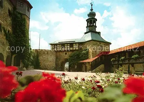 AK / Ansichtskarte Ludwigsstadt Burg Lauenstein Innenhof Kat. Ludwigsstadt