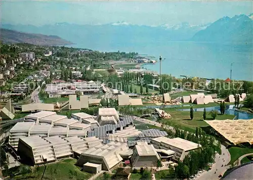 AK / Ansichtskarte Lausanne VD Exposition nationale suisse Lac Leman et les Alpes Genfersee Kat. Lausanne