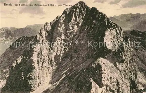 AK / Ansichtskarte Fuessen Allgaeu Reintal Koellespitze  Kat. Fuessen