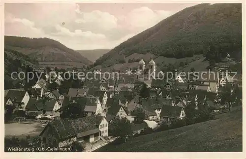 AK / Ansichtskarte Wiesensteig Teilansicht Kirche Kat. Wiesensteig