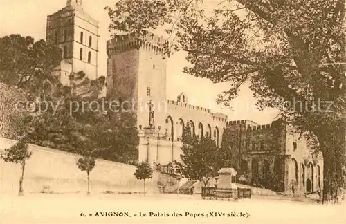 AK / Ansichtskarte Avignon Vaucluse Palais des Papes XIV siecle Kat. Avignon