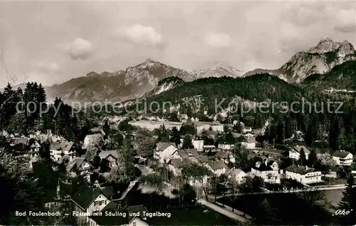 AK / Ansichtskarte Bad Faulenbach Fuessen Saeuling Tegelberg Kat. Fuessen