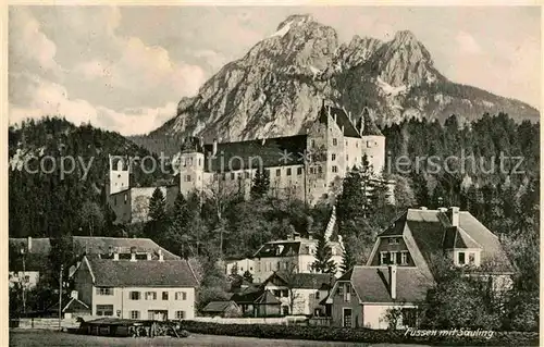 AK / Ansichtskarte Fuessen Allgaeu Saeuling Schloss Kat. Fuessen