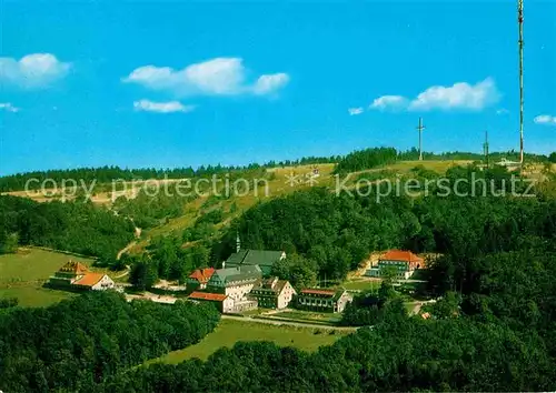 AK / Ansichtskarte Kreuzberg Rhoen Kloster Rhoen Naturpark Fliegeraufnahme Kat. Gersfeld (Rhoen)