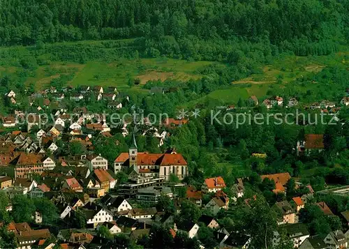 AK / Ansichtskarte Murrhardt Teilansicht mit ev. Stadt und Walterichskirche Fliegeraufnahme Kat. Murrhardt