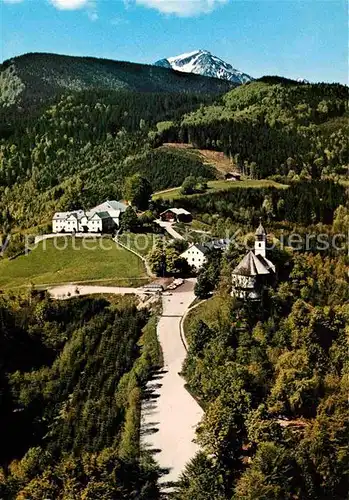 AK / Ansichtskarte Siegsdorf Oberbayern Fliegeraufnahme Wallfahrtsort Maria Eck Kat. Siegsdorf