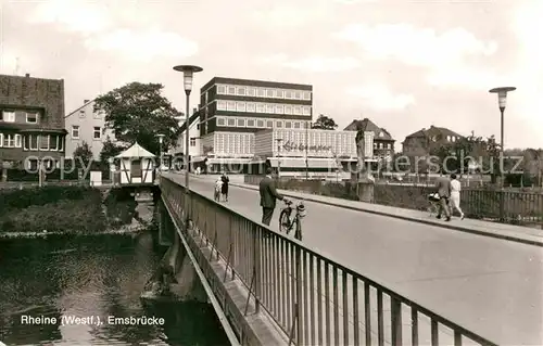 AK / Ansichtskarte Rheine Emsbruecke Kat. Rheine