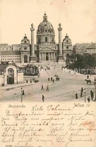 AK / Ansichtskarte Wien Karlskirche Kat. Wien