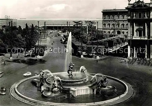 AK / Ansichtskarte Roma Rom Piazza dell Esedra e Stazione Termini Esedraplatz Springbrunnen Bahnhof Kat. 