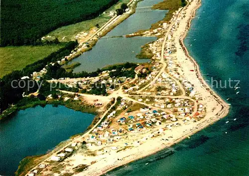 AK / Ansichtskarte Eckernfoerde Fliegeraufnahme Campingplatz Karlsminde Kat. Eckernfoerde