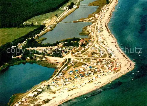 AK / Ansichtskarte Eckernfoerde Fliegeraufnahme Campingplatz Karlsminde Kat. Eckernfoerde